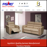 Screen shot of the Fisher Direct Furniture website.