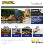 Screen shot of the Patterson Plant Hire Ltd website.