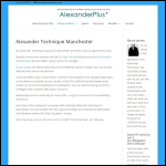 Screen shot of the Alexander Technique website.