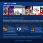 Screen shot of the Hale Equipment Services Ltd website.
