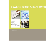 Screen shot of the Lawson Gibbs & Co. website.