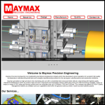 Screen shot of the Maymax Engineering Ltd website.