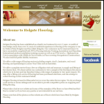 Screen shot of the Holgate Flooring website.
