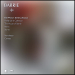 Screen shot of the Barrie Knitwear website.
