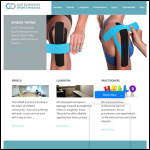 Screen shot of the GD Osteopathy & Sports Massage website.