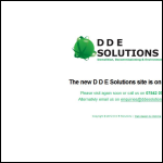 Screen shot of the Dde Solutions Ltd website.