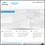 Screen shot of the Airtemp Ac Ltd website.