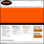 Screen shot of the Komfort Underfloor Heating website.