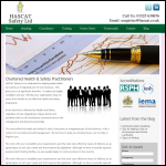 Screen shot of the HASCAT Safety Ltd website.