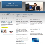 Screen shot of the Japhlin Computer Repairs website.