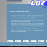 Screen shot of the Lokfast Ltd website.