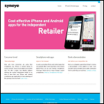 Screen shot of the Syneye Ltd website.