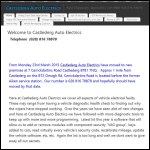 Screen shot of the Castlederg Auto Electrics website.