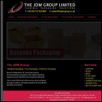 Screen shot of the J D M Group Ltd website.