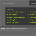Screen shot of the Tool Supplies Ltd website.