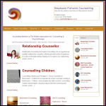 Screen shot of the Stephanie Fishwick Counselling website.