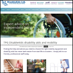 Screen shot of the Tpg Disableaids Ltd website.