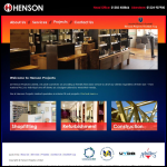 Screen shot of the Henson Projects website.