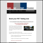 Screen shot of the Euro Pat Test (Training) Ltd website.