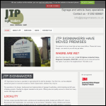 Screen shot of the Jtp Sign Makers website.