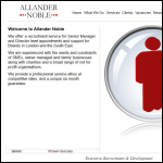 Screen shot of the Allander Noble website.