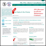 Screen shot of the The Fire Alarm Consultancy website.
