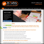 Screen shot of the 24-7 Safety Training & Consultancy website.