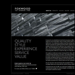 Screen shot of the Foxwood Ceramics website.