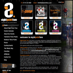 Screen shot of the Eight Point Two website.
