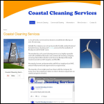Screen shot of the Coastal Cleaning Services website.