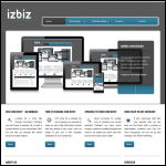 Screen shot of the Izbiz Web Design website.