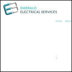 Screen shot of the Emerald-electrical website.