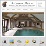 Screen shot of the Hungerford Design Ltd website.