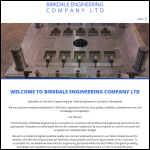 Screen shot of the Birkdale Engineering Co. website.