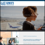 Screen shot of the Unifi Communications Ltd website.