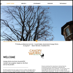 Screen shot of the Canopy Works website.