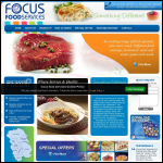 Screen shot of the Focus Food Services Ltd website.