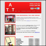 Screen shot of the Att Hire & Sales website.