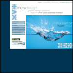 Screen shot of the More Design website.