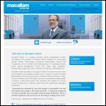 Screen shot of the Macallam Interim website.