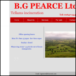 Screen shot of the Bg Pearce Ltd website.