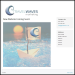 Screen shot of the Travel Waves Marketing website.