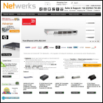 Screen shot of the Netwerks website.