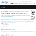 Screen shot of the Bluebird Software Ltd website.