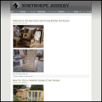 Screen shot of the Northorpe Joinery website.