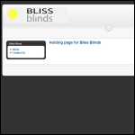 Screen shot of the Bliss Blinds (Cornwall) website.