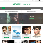Screen shot of the Kensington Heights Opticians website.