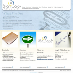 Screen shot of the Brian Cardy Associates Ltd website.