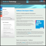 Screen shot of the Redbrook Technology website.