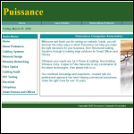 Screen shot of the Puissance Computer Associates website.
